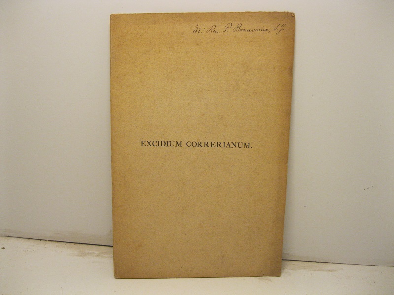 Excidium correrianum. Carmen Francisci Xaverii Reuss alsatini in certamine poetico hoeufftiano magna laude ornatum